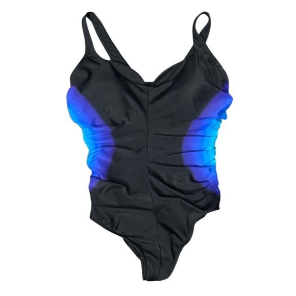 MiracleSuit Temptress  Ombré Tummy Control One-Piece Swimsuit Size 12 - Picture 2 of 6